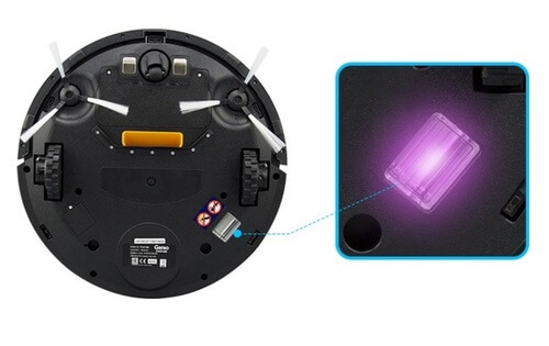 emplacement de la lampe UV