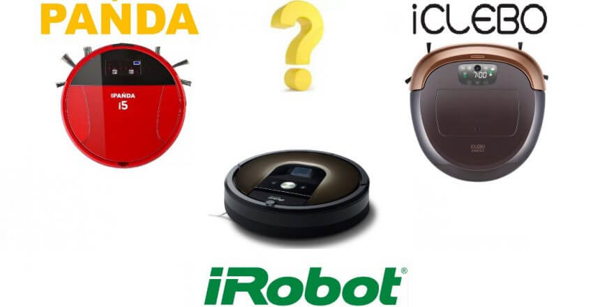 Panda i5, iClebo Omega ou iRobot Roomba 980