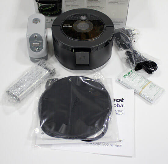 Contenu de l'emballage iRobot Scooba Contenu de l'emballage iRobot Scooba