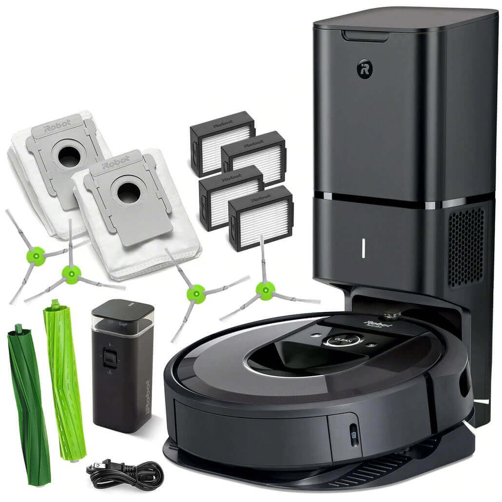 Contenu de l'emballage du Roomba i7+ Contenu de l'emballage du Roomba i7+