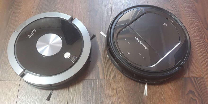 Sammenligning av iLife A9s og Clever&Clean AQUA-serien 03