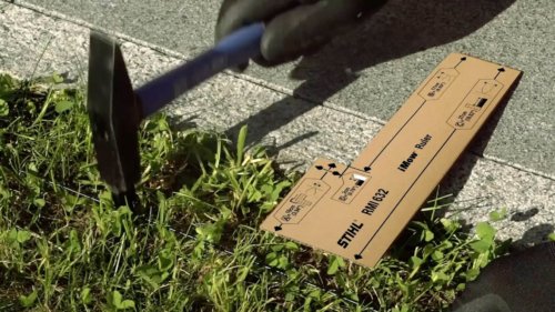 Installation d'un fil de délimitation
