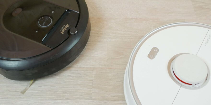 Roborock S5 Max et iRobot Roomba i7+