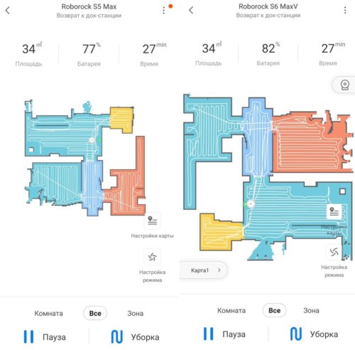 comparaison de la vitesse de nettoyage de maison