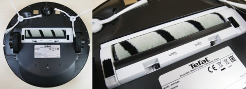 Robot avec une brosse anti-peluches