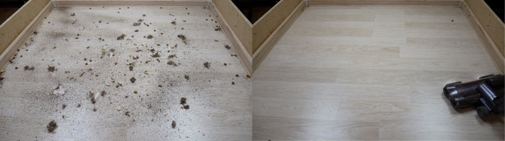 Qualité de la collecte des déchets sur les sols stratifiés