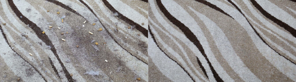 Nettoyage de tapis avec une brosse turbo