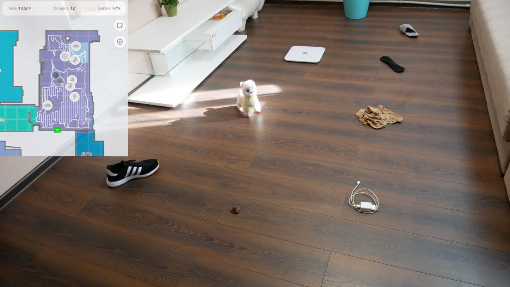 Reconnaissance d'objets par un aspirateur robot