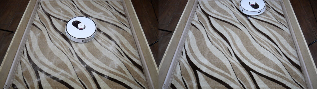 Collection de sable sur le tapis Roidmi