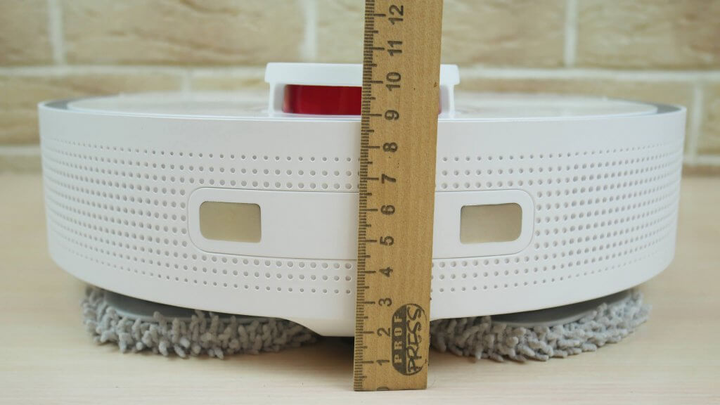 Hauteur de l'aspirateur robot