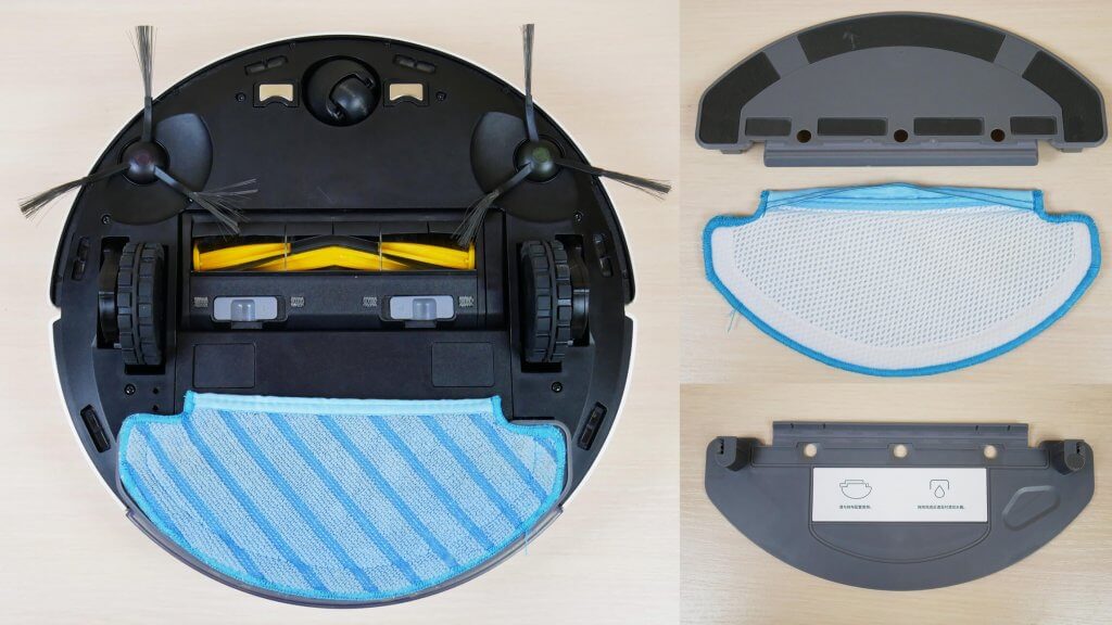 Embout et chiffon pour le nettoyage humide