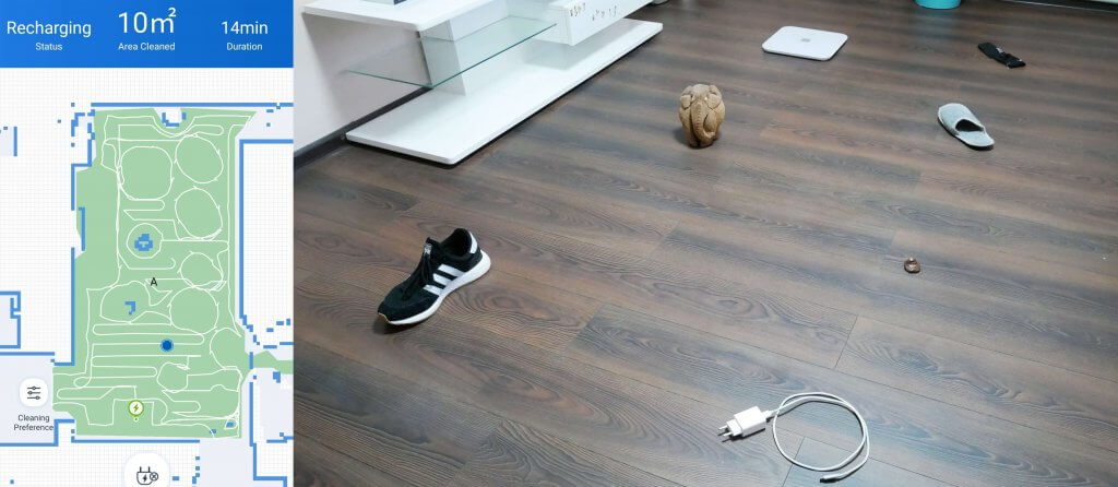 Ecovacs Deebot OZMO N8 PRO identifie les objets