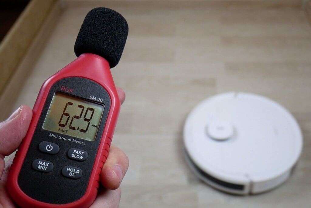 Niveau sonore d'un aspirateur robot