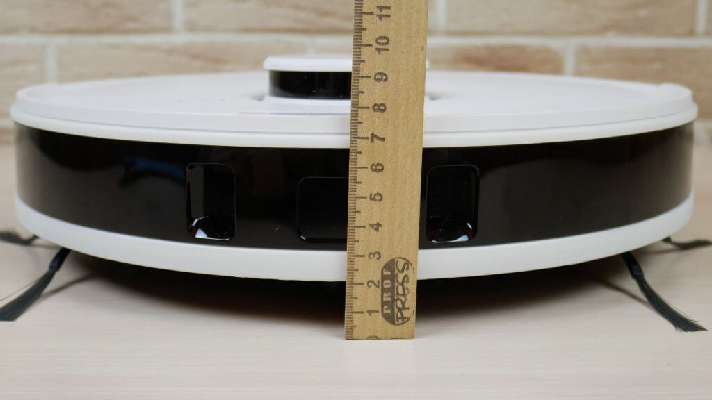 Hauteur de l'aspirateur robot