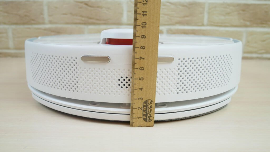 Hauteur de l'aspirateur robot