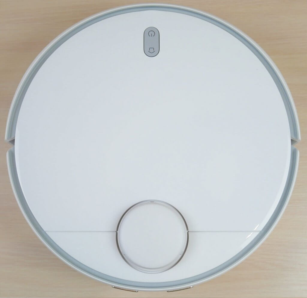 Robot laveur de sols autonettoyant Xiaomi Mijia MJSTP, vue de dessus