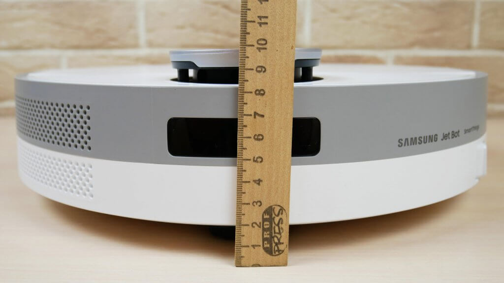 Hauteur du Samsung Jet Bot+