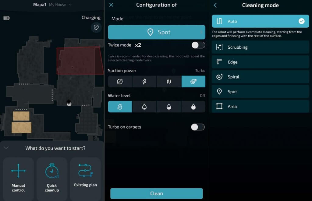 Modes de nettoyage