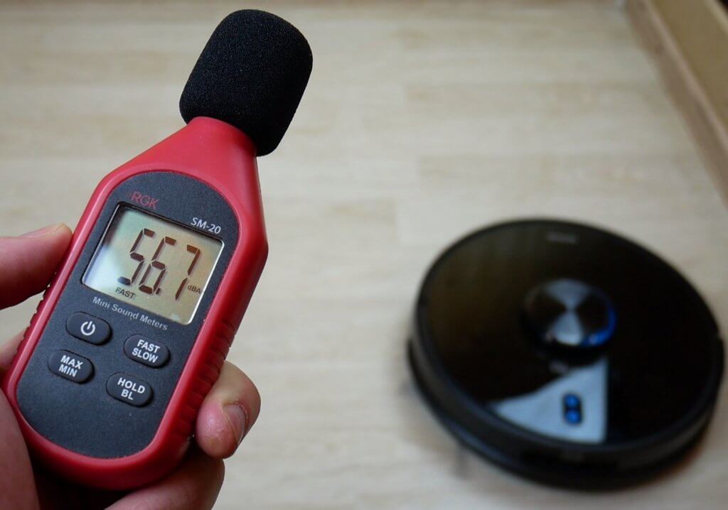 Niveau sonore d'un aspirateur robot