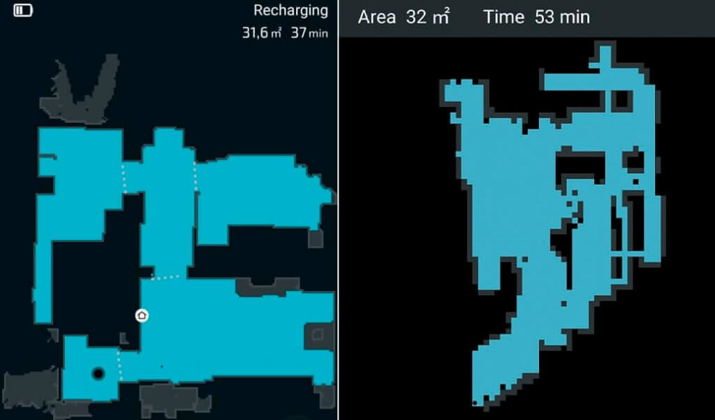 Comparaison des systèmes de navigation Cecotec Conga 3890 et 2290