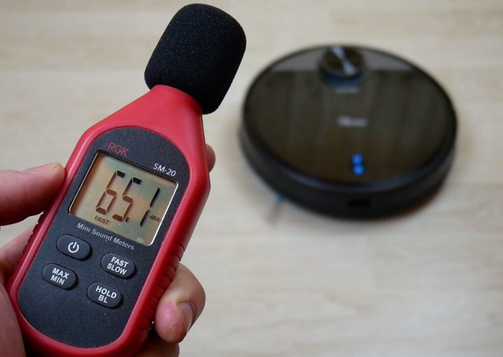 Niveau sonore d'un aspirateur robot