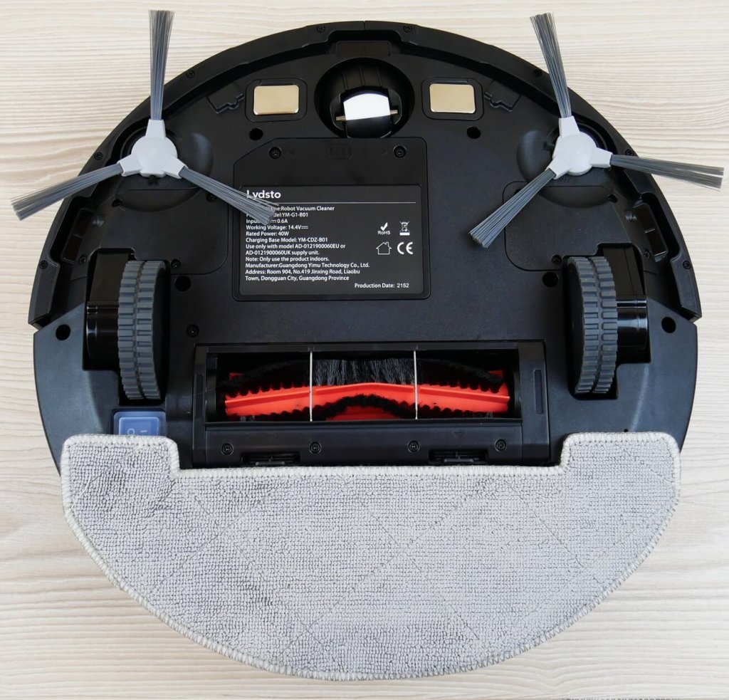 Lydsto G1 : vue de dessous