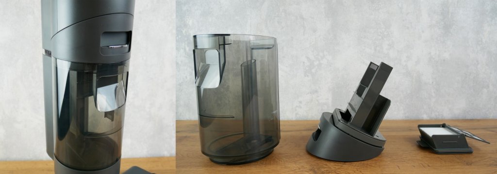 Dreame H12 : Réservoir d'eau sale