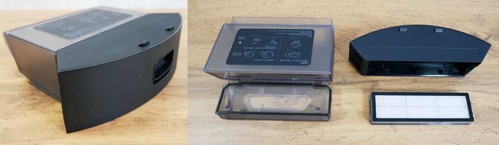 Brosse robot Xiaomi Mijia anti-emmêlement : collecteur de poussière