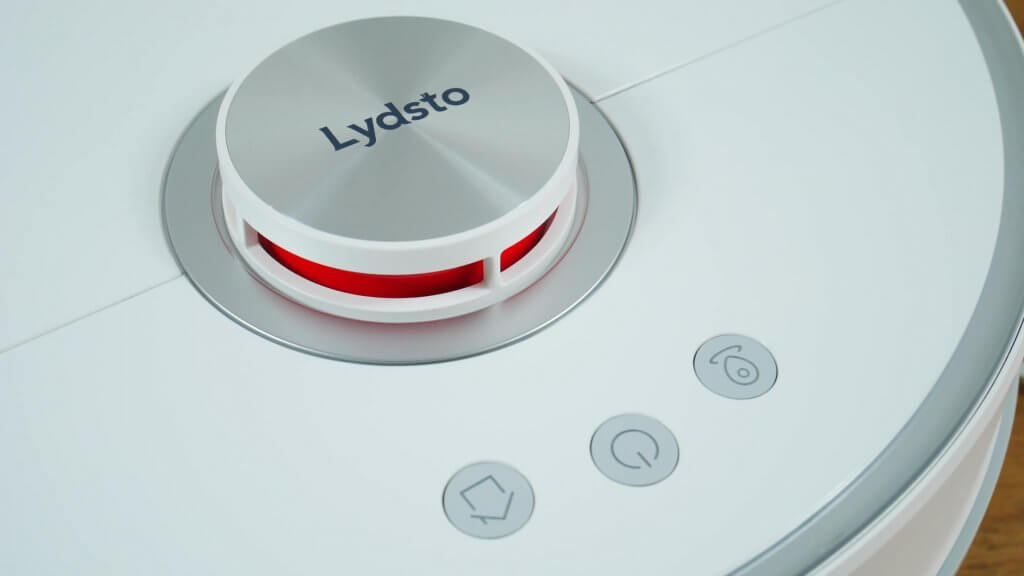 Lydsto W2 : lidar et panneau de commande