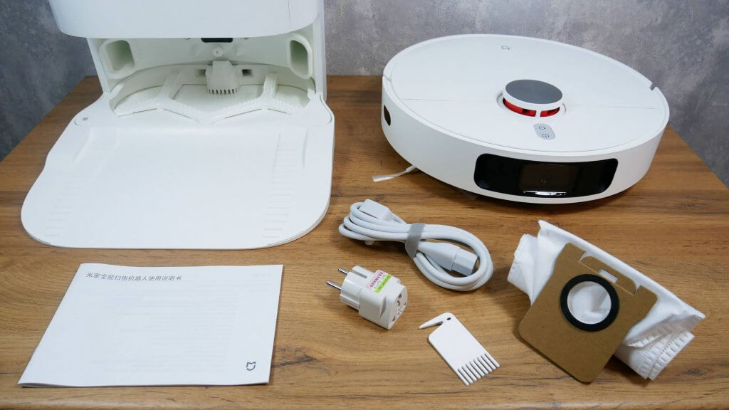 Contenu de l'emballage du robot aspirateur-laveur Xiaomi Mijia Omni B101CN