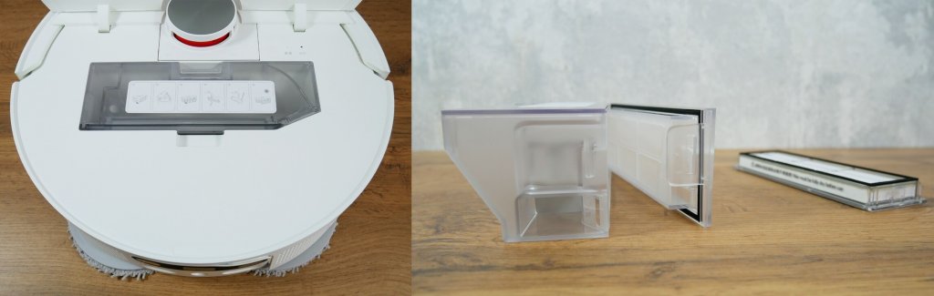 Aspirateur-laveur robot Xiaomi Mijia Omni B101CN : Collecteur de poussière