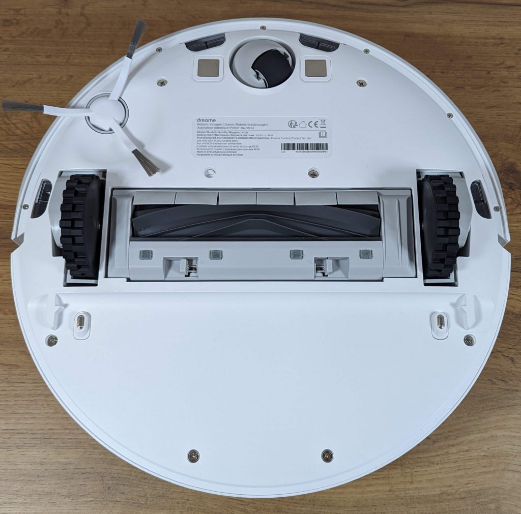 Dreame Bot D10s : vue de dessous