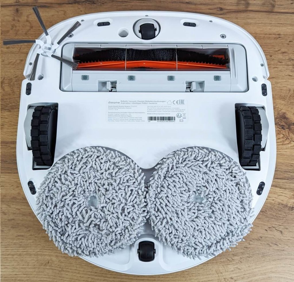 Dreame Bot W10 Pro : Vue de dessous