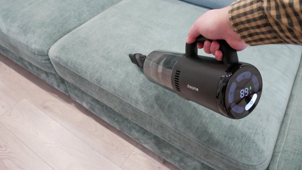 Dreame M12 : Nettoyage avec un aspirateur portatif
