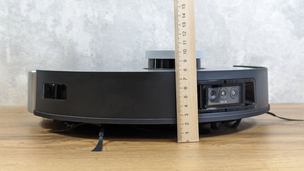 Ecovacs Deebot X1 Omni : Hauteur du corps