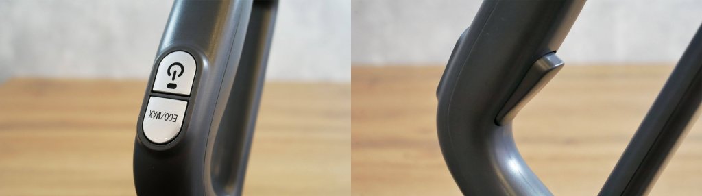 Atvel F16 Ultimate : boutons sur la poignée
