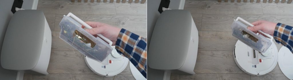 Autonettoyage d'un réservoir à poussière plein