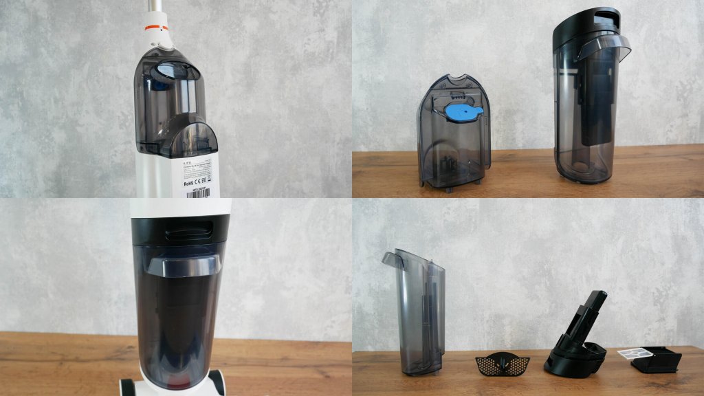 iLIFE W90 : réservoirs pour eau propre et eau sale