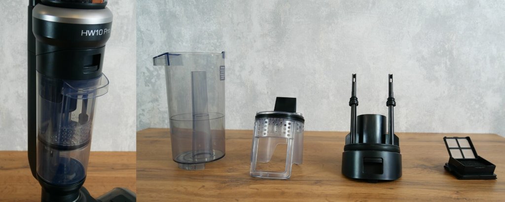 Jimmy HW10 Pro : Réservoir d'eau sale