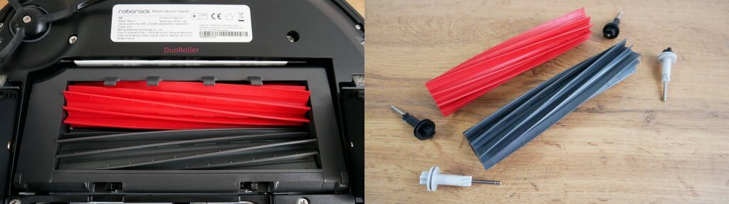 Roborock S8 : Brosses doubles DuoRoller