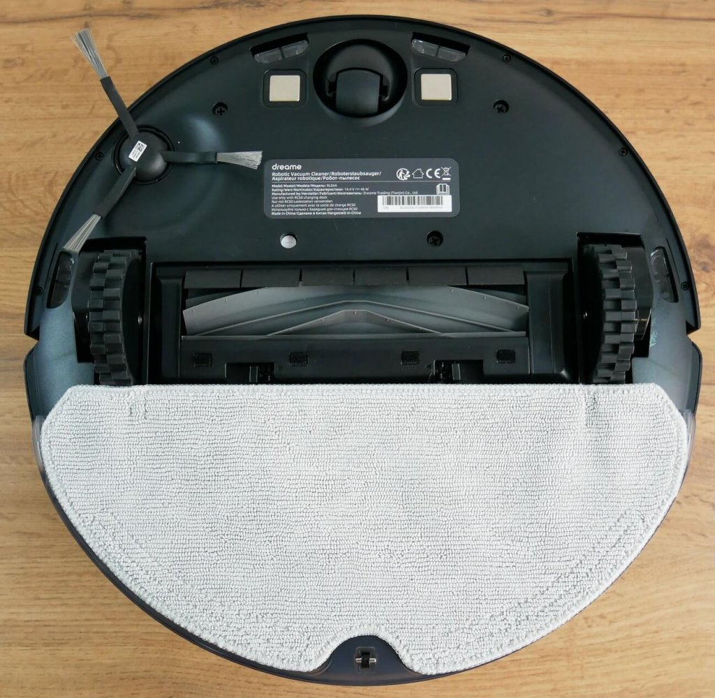 Dreame Bot D10s Pro : Vue de dessous