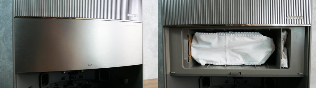 Dreame Bot X10 Pro : Sac poubelle en station