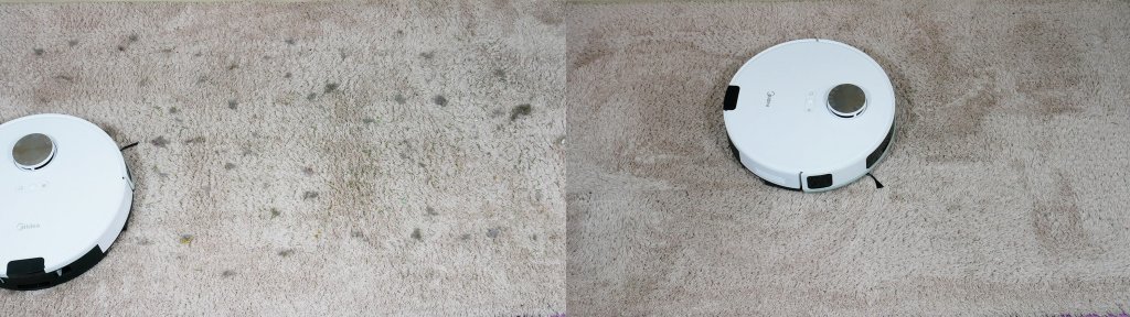Midea M9 : Nettoyage de tapis