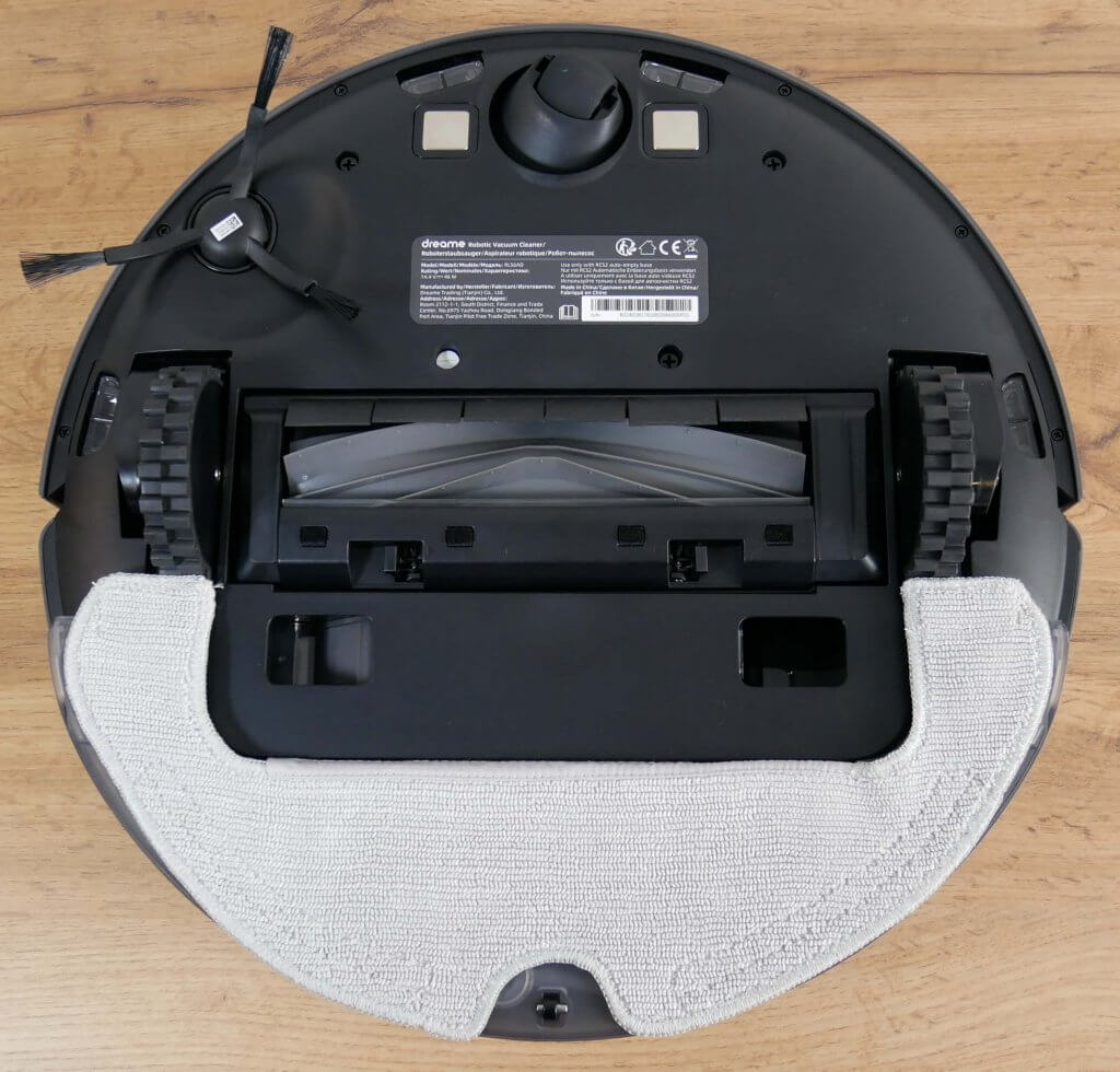 Dreame Bot D10s Plus : Vue de dessous