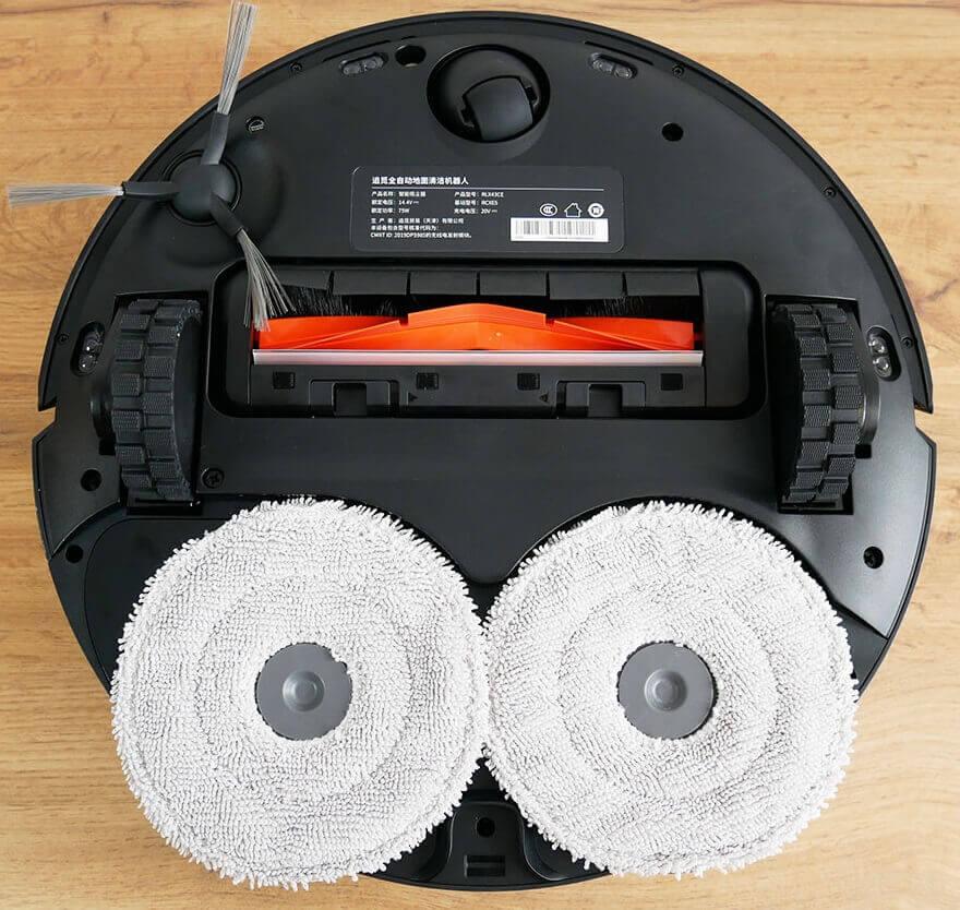 Dreame Bot X20 Pro Plus : Vue de dessous