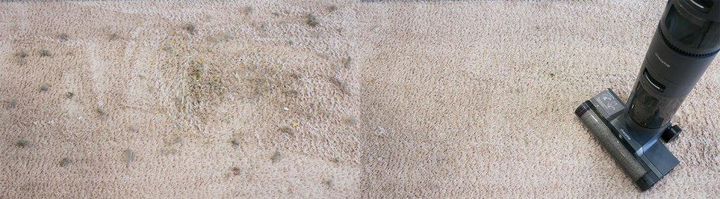 Dreame H12 Core : Nettoyage de tapis