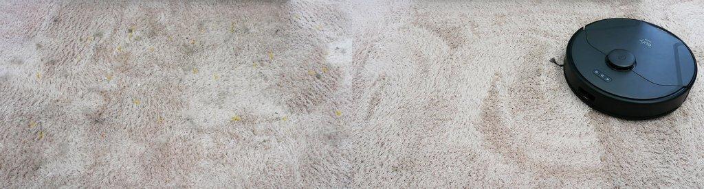 Eufy Clean X8 Pro : Nettoyage de tapis