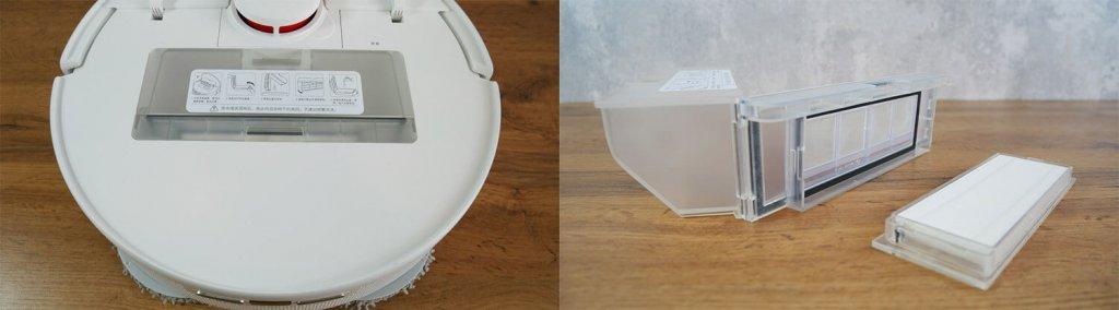 Aspirateur robot laveur autonettoyant Xiaomi Mijia 2 : Collecteur de poussière