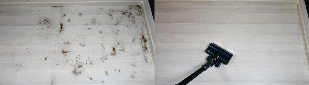 Evolution Smart Clean VCF2312 : Collecte des déchets sur les sols stratifiés