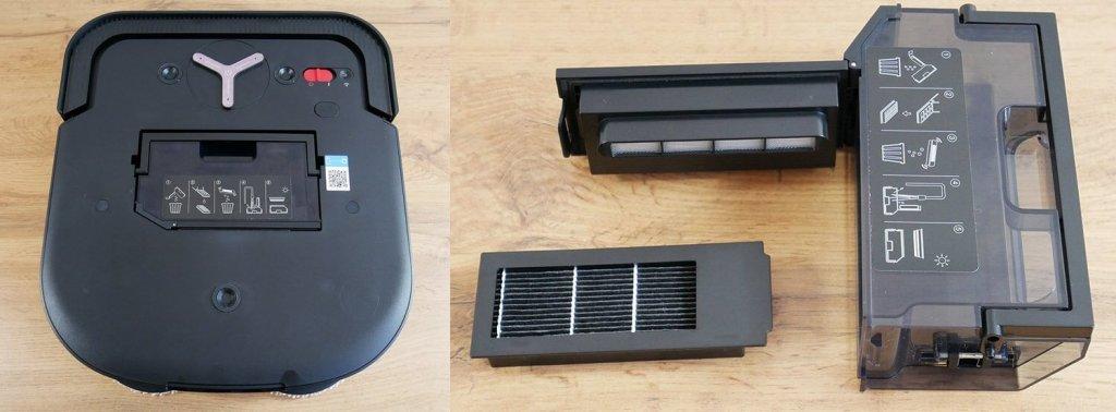 Ecovacs Deebot X2 PRO : Système de collecte et de filtration de la poussière